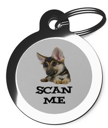Scan Me German Shepherd Tags for Dogs