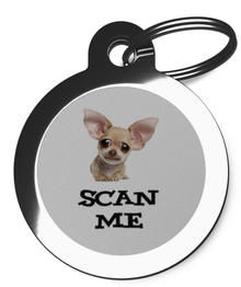 Scan Me Chihuahua ID Tag for Dogs