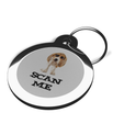 Scan me Beagle Pet ID Tag 2