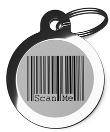 Scan Me Barcode Tag for Dogs