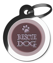 Pink Rescue Tags for Dog