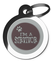 Boy I'm A Survivor Dog Tags for Dogs