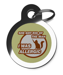 I was Allergic Cat ID Tag