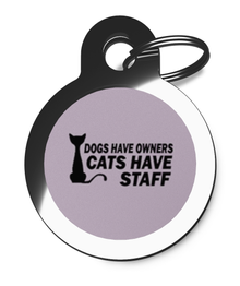 Pink Cats Have Staff Cat ID Tag
