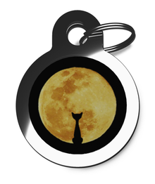 Cat and Moon Cat Identity Tag