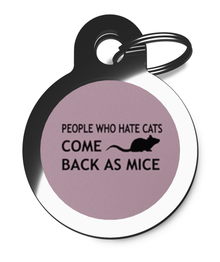 Pink People Who Cat Identity Tags