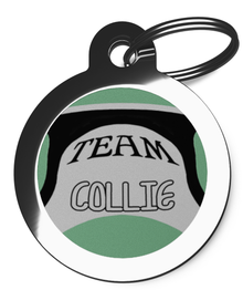 Team Collie Dog Tag for Dogs