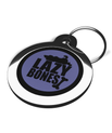 Purple Lazy Bones Tag for Dogs