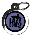 Purple Lazy Bones Tag for Dogs