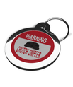 Warning Crotch Sniffer Pet ID Tag