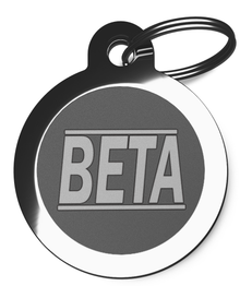 Beta Dog Tag for Dogs