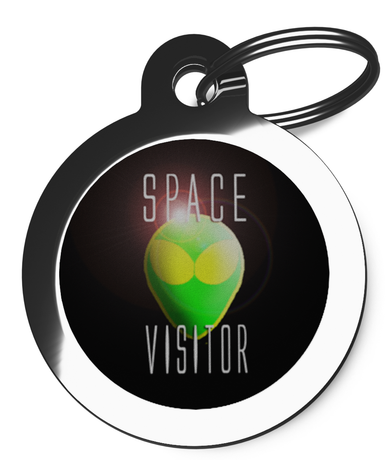 Space Visitor 2 Dog Dog Tag