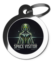 Space Visitor Dog ID Tag