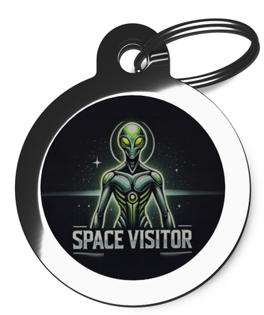 Space Visitor Dog ID Tag