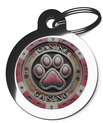 Pink Canine Casino Pet Tag