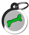 Green Bone 1 Dog Tags for Dogs