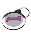 Pink Bone 1 Tag for Dogs