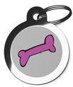 Pink Bone 1 Tag for Dogs