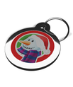 Cute Christmas Snowman ID Tag for Dogs