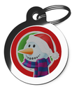 Cute Christmas Snowman ID Tag for Dogs
