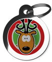 Fun Rudolph the Reindeer Christmas Dog ID Tag
