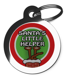Santa's Little Helper Pet ID Tags