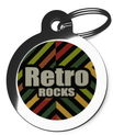 Retro Rock Cool Pet ID Tag