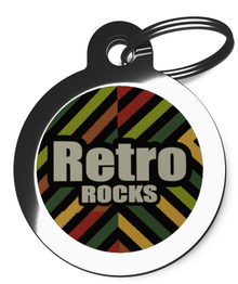 Retro Rock Cool Pet ID Tag