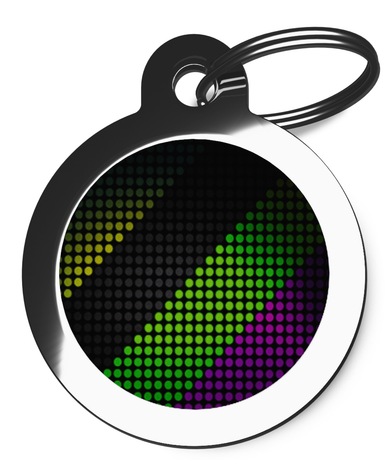 Disco Patterned Tag for Pets