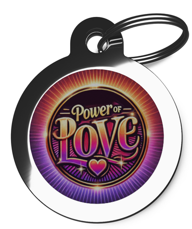 The Power of Love Dog ID Tag 