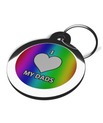 I Love My Dads Pet ID Tag