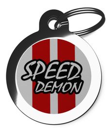 Speed Demon Pet Tag