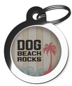 Dog Beach Rocks Pet Identity Tag