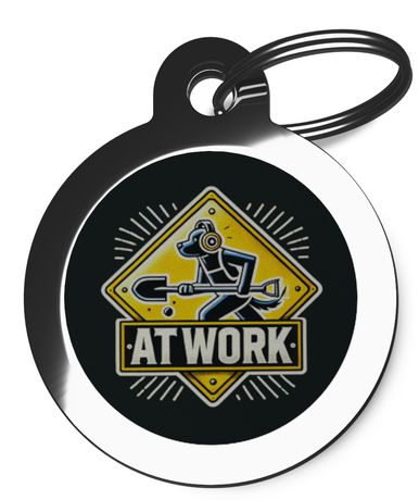 At Work Dog ID Tag