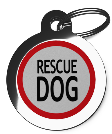 Rescue Dog Pet Tag 