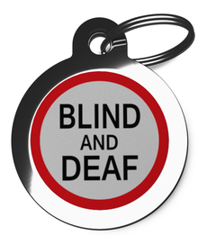 Blind & Deaf Pet ID Tag