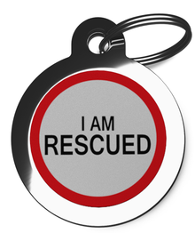 I Am Rescued 2 Pet Tag
