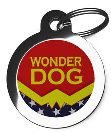 Wonder Dog - Superhero Themed Dog ID Tags