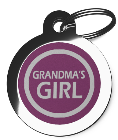 Grandma's Girl Pet ID Tag