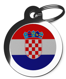 Croatian Flag Dog ID Tag