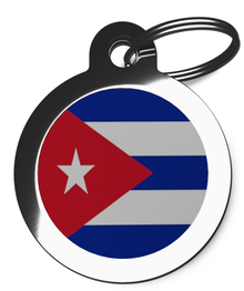 Cuban Flag Dog ID Tag 
