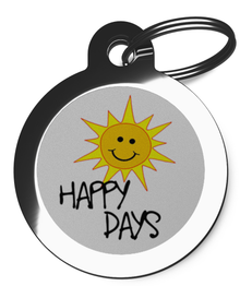 Sunny Happy Days Dog Tags