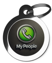 Call My People Dog ID Tag