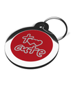 Red Too Cute Dog ID Tag