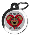 I'm a Lover Not a Biter Pet ID Tag 