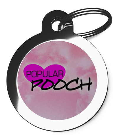 Popular Pooch Pet Identification Tag