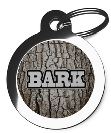 Tree Bark 2 Dog ID Tag