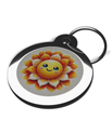 Smiley Flower Dog Tag