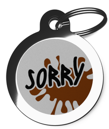Sorry Engraved Dog ID Tags