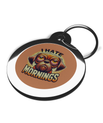 I Hate Mornings Engraved Pet Tags